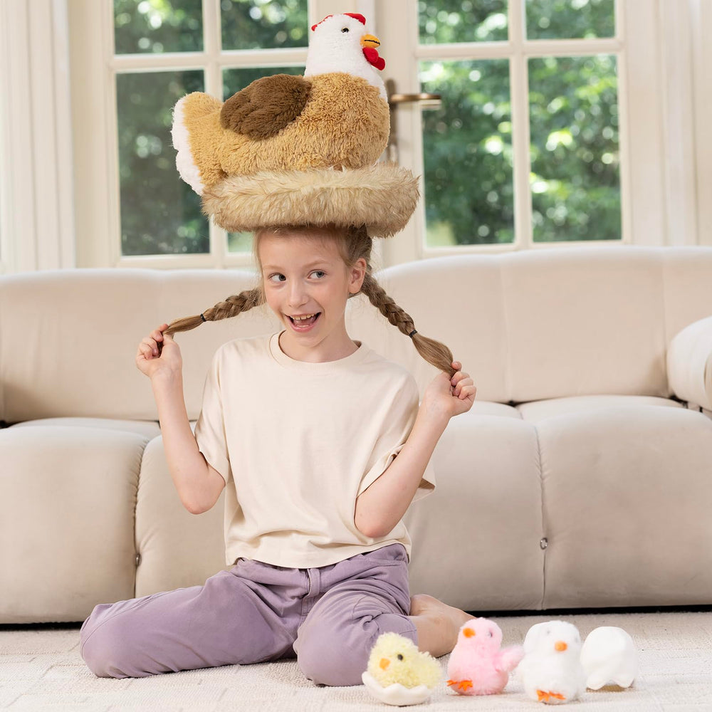 Karister 7Pcs chicken stuffed animals baby chick plush 3 for cozy companionship