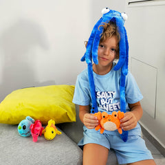 Karister angler fish baby plush, unique sea creature for exploration.