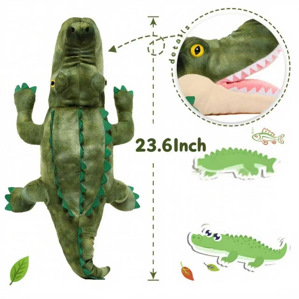 Karister baby alligator plush trio enhancing imaginative play and storytelling.
