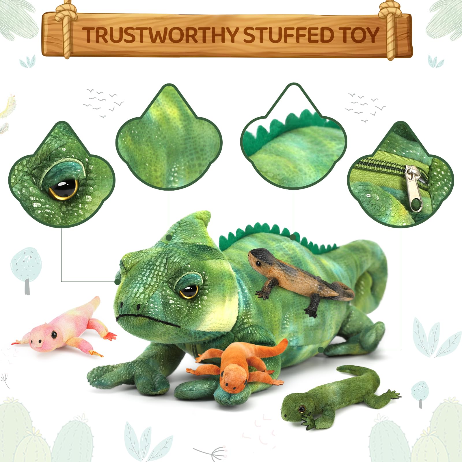 Karister bearded dragon plush pillow for relaxing neck support and cozy naps