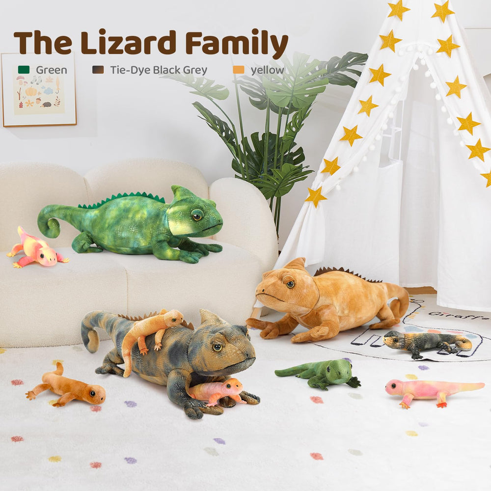 Karister chameleon plush toy decorative and cuddle worthy for kids
