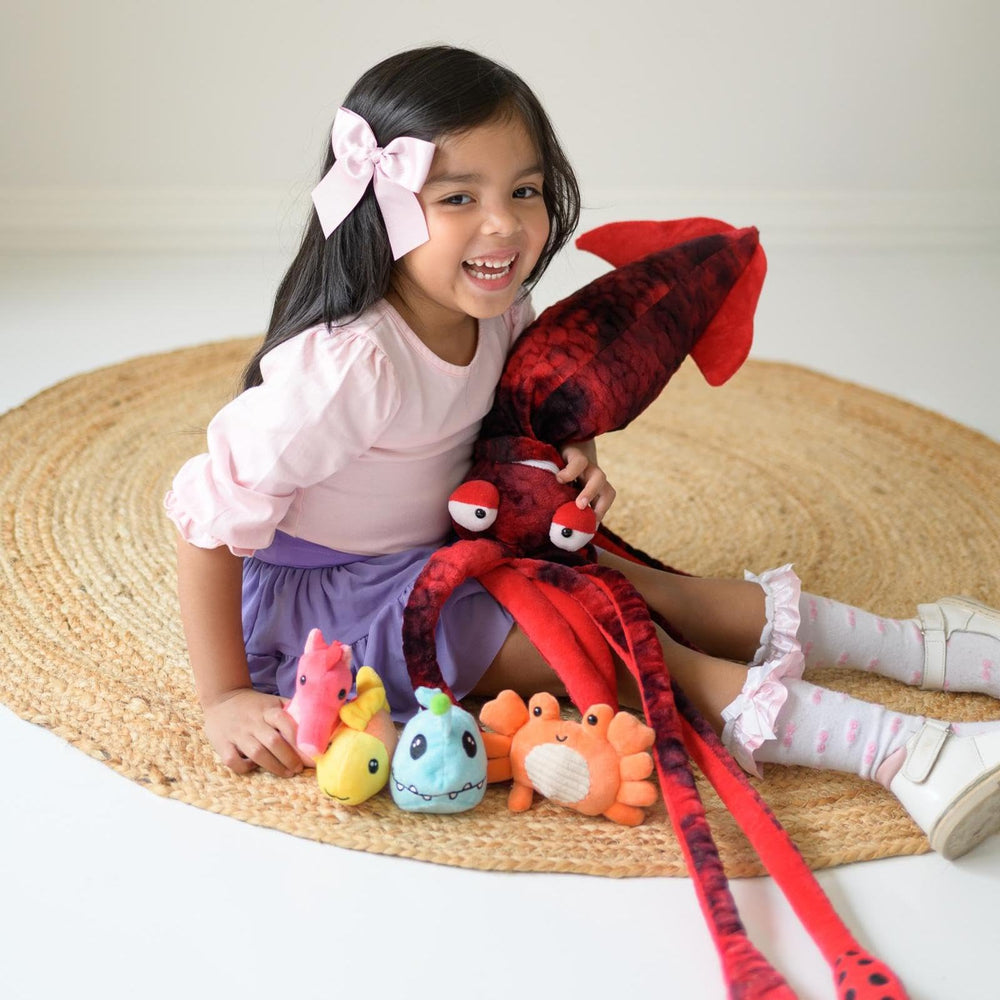 Karister crab plush compact sea buddy for stacking and soft snuggles.