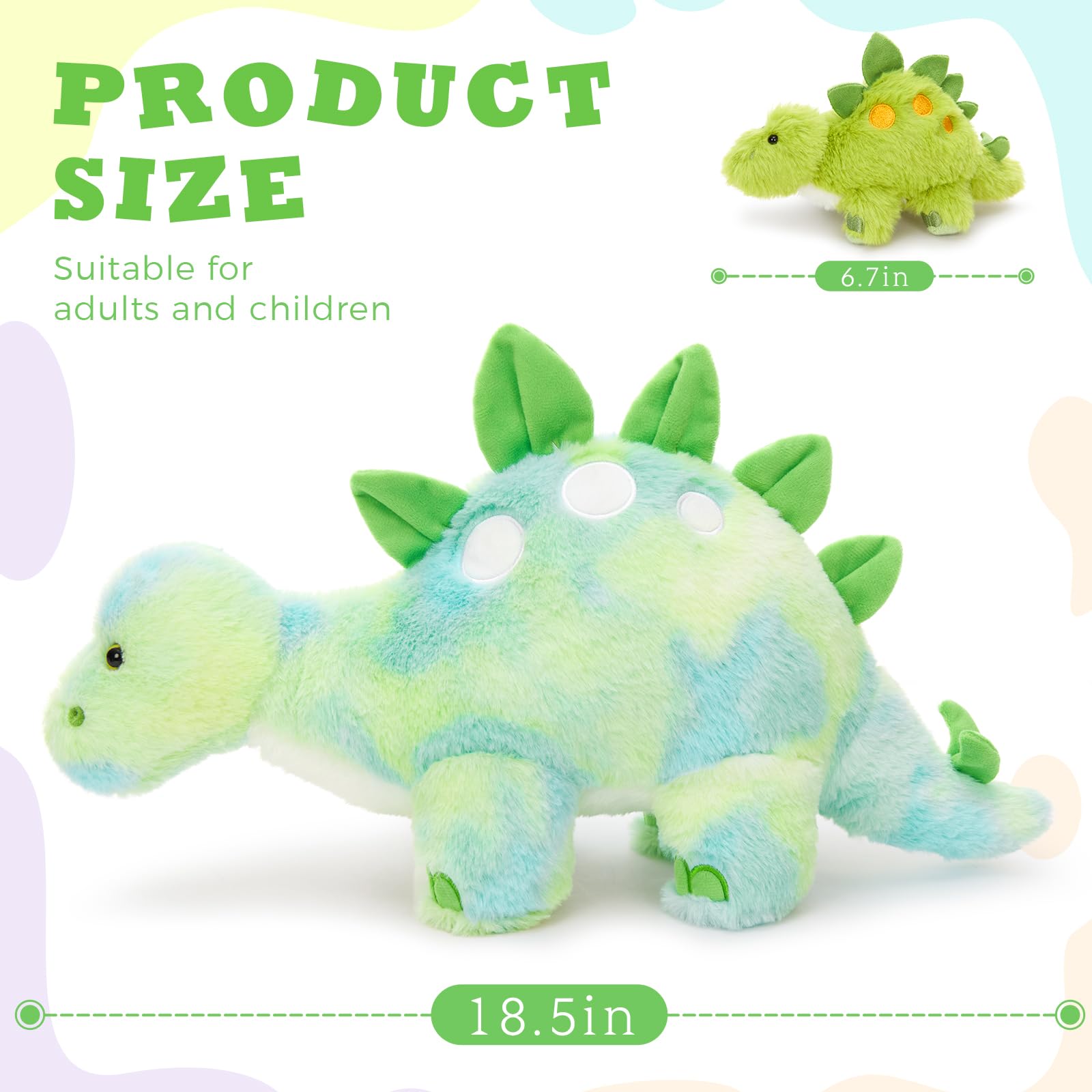 Karister baby dinosaur plush 2 with silky textures for storytelling