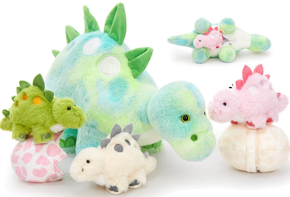 Karister dinosaur mom plush, soft cuddly companion for bedtime