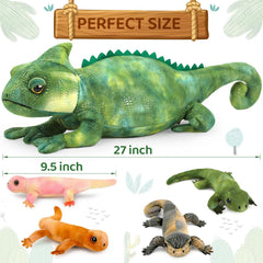 Karister lizard plush baby 2 for soft textures during snuggle time