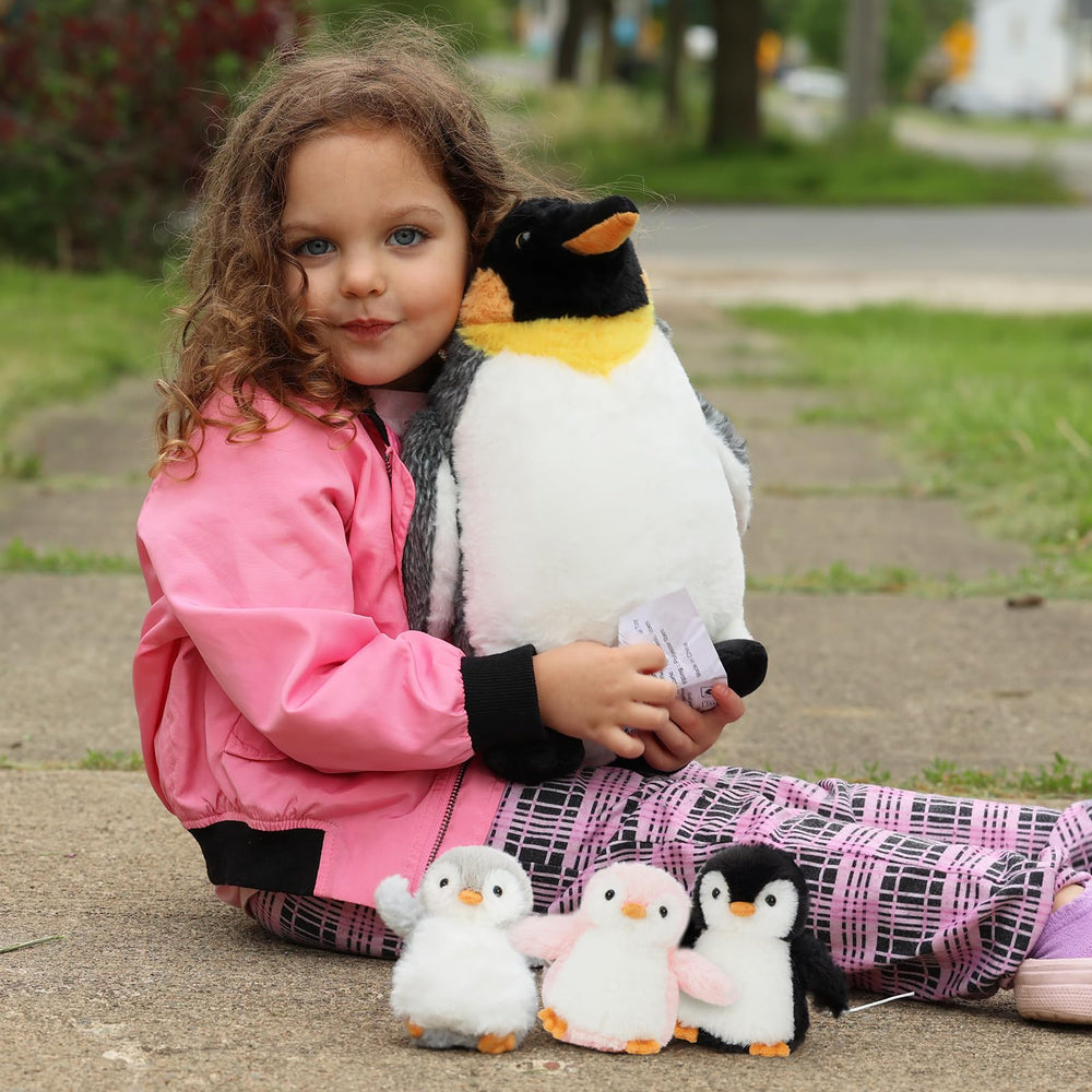 Karister penguin belly surprise babies showing hidden play inside.