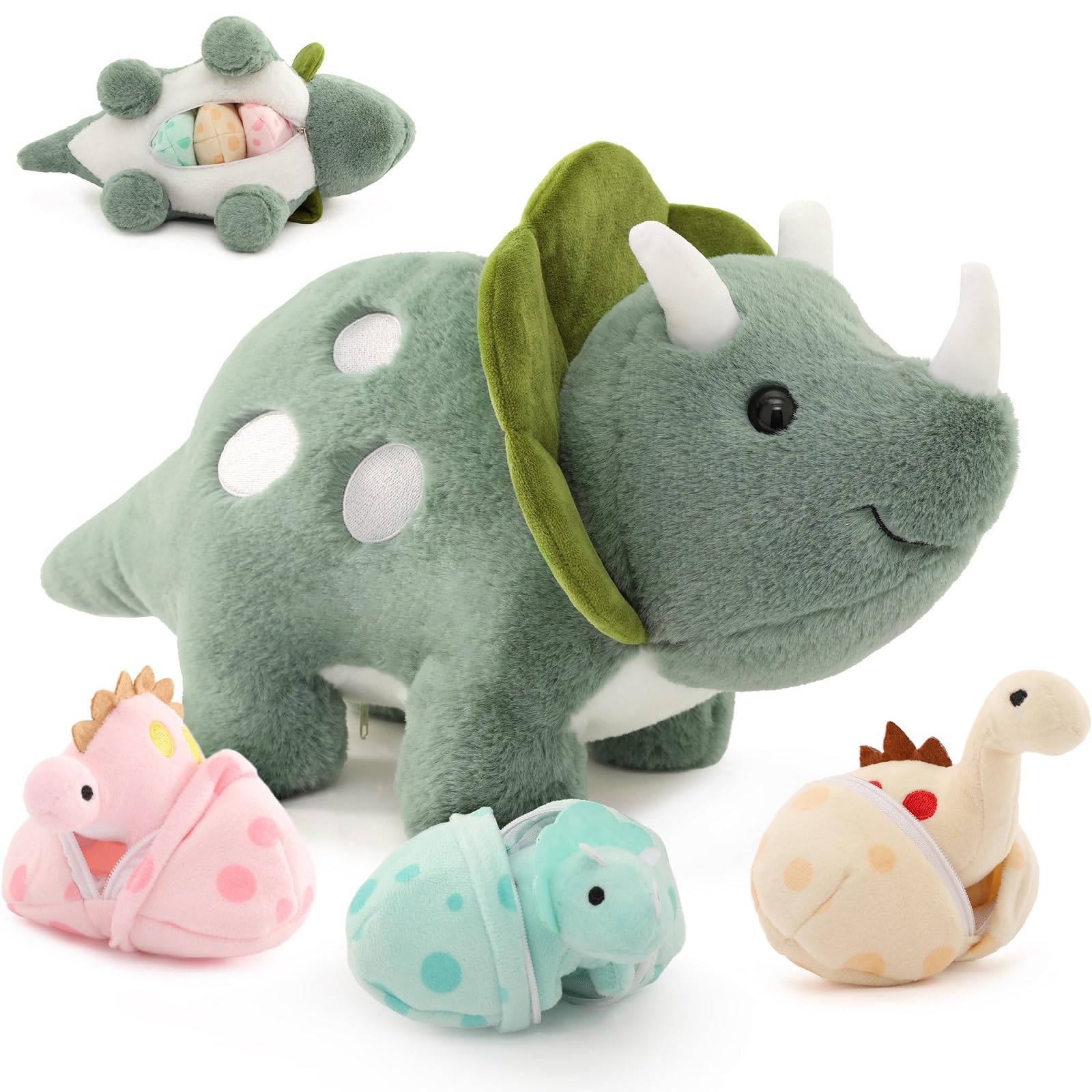 Karister Plush Dinosaur Kid Cuddle travel-friendly cuddle buddy.