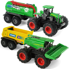 KARMOUNT combine harvester with trailer for imaginative farm play.