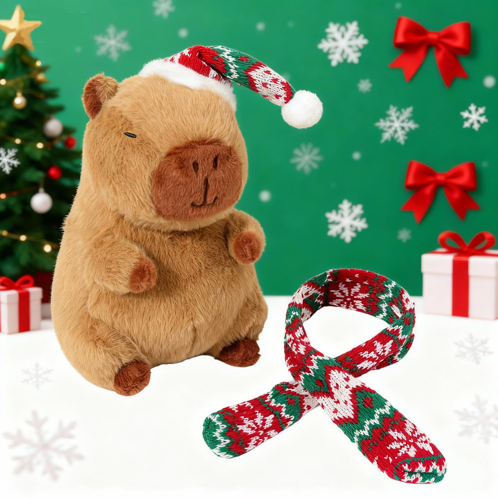 Karoeiwa capybara plush gift-ready packaging perfect stocking stuffer.