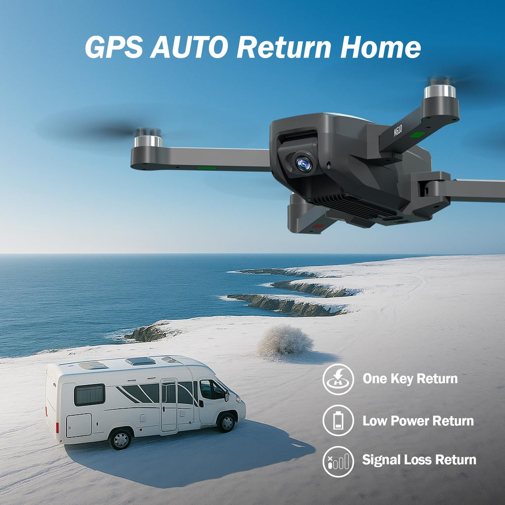 karuisrc K610 GPS auto return ensures safe retrieval of the drone.