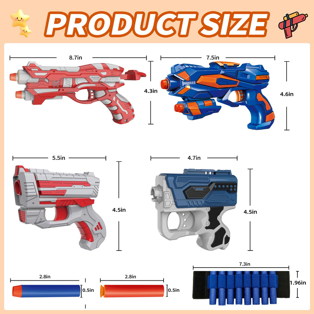 Kasebro blaster with large ergonomic handle for safe play