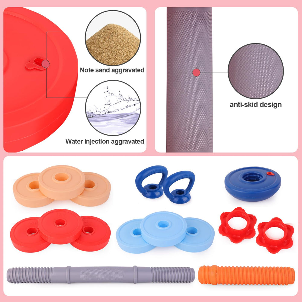 Kasebro family fitness play scene encourages parent-child activity and imaginative training.