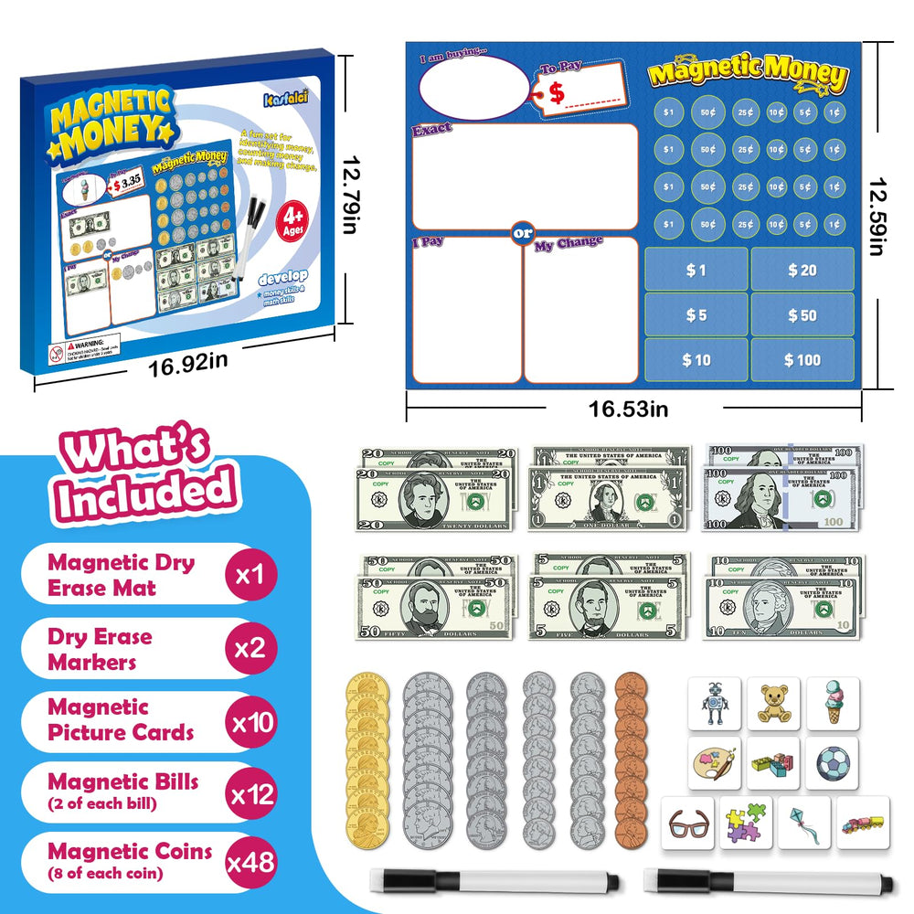 KASFALCI magnetic dry erase mat stays reusable on magnetic surfaces.