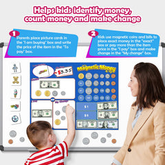 KASFALCI magnetic nickels encourage counting and simple addition during play.