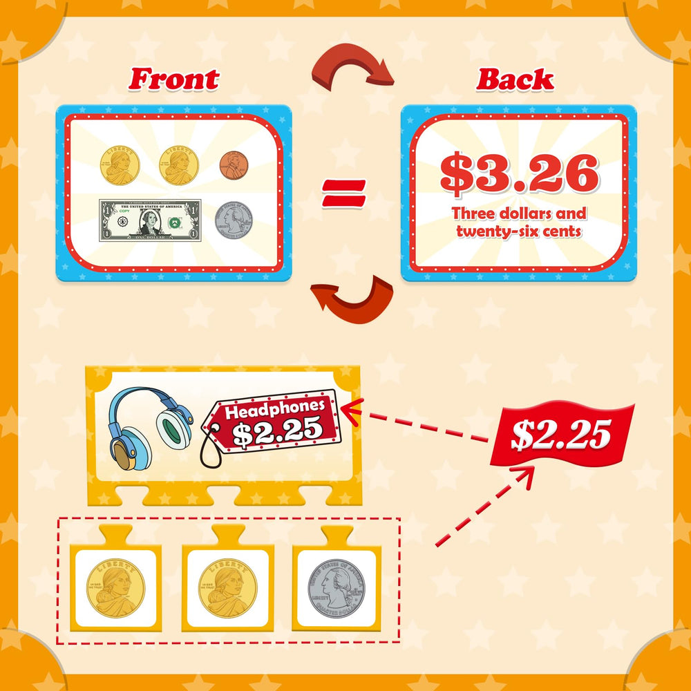 Kasfalci money activity set puzzle cards develop critical thinking and practical money skills.