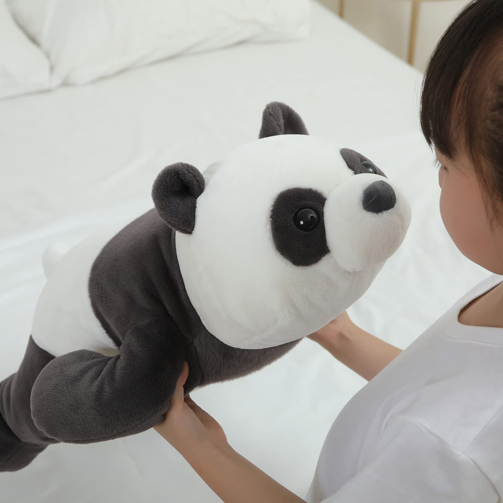 Kashabawangzi panda plush washable material for easy care.
