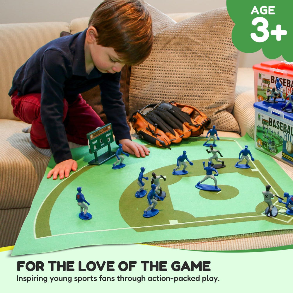 Kaskey Kids Baseball Guys blue-gray players for team-based games
