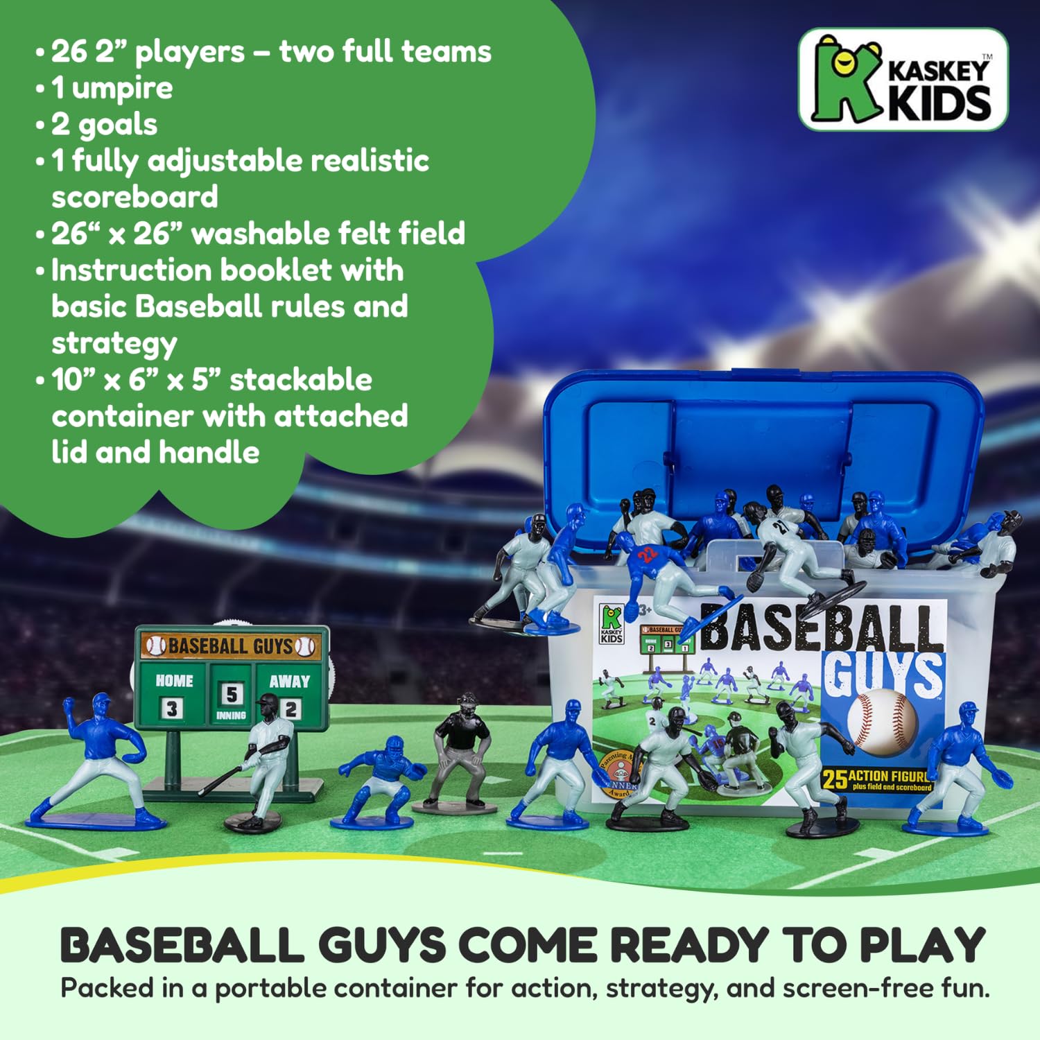 Kaskey Kids Baseball Guys party decor with a baseball theme