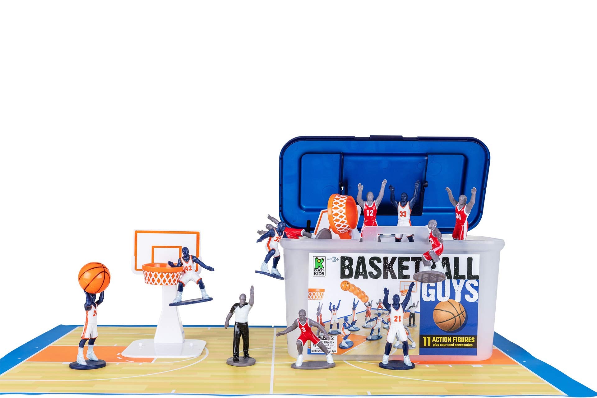 Kaskey Kids Basketball Guys red and blue players ready for imaginative play