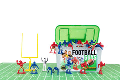 Kaskey Kids Football Guys red-gold vs blue-silver players ready for imaginative play