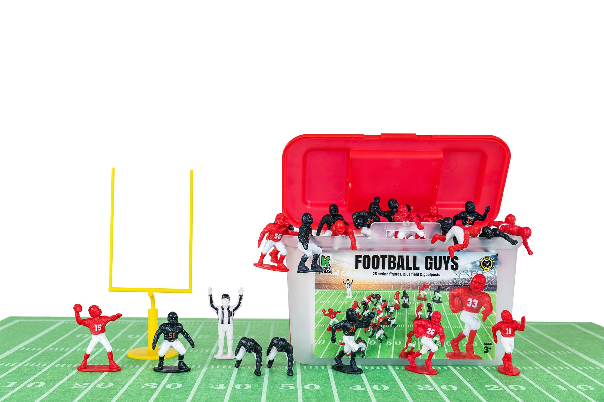 Kaskey Kids Football Guys red-white players for screen-free imaginative play