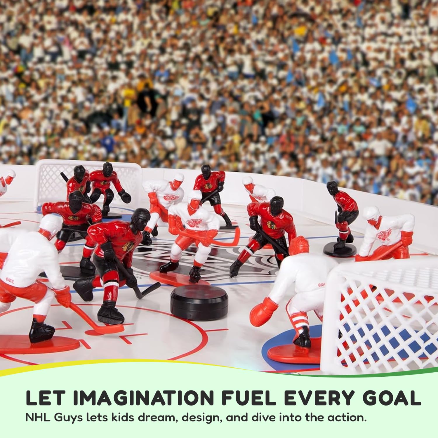 Kaskey Kids NHL Hockey Guys sets foster teamwork and strategic thinking without screens.