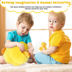 Kasyat family of ducks plush set for shared play and comforting decor.