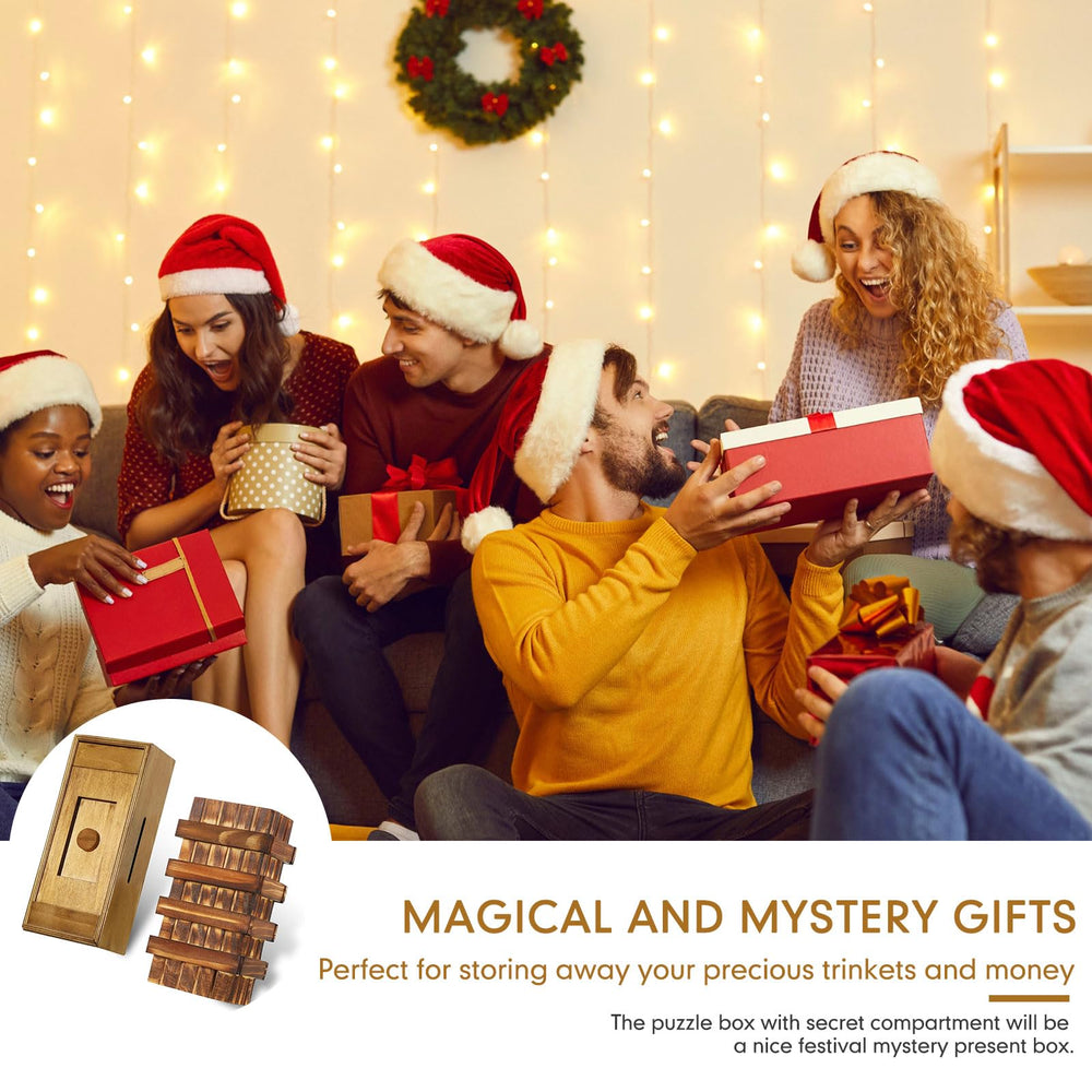Kasyat surprise card holder box with hidden compartment for keepsakes
