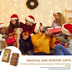 Kasyat surprise card holder box with hidden compartment for keepsakes