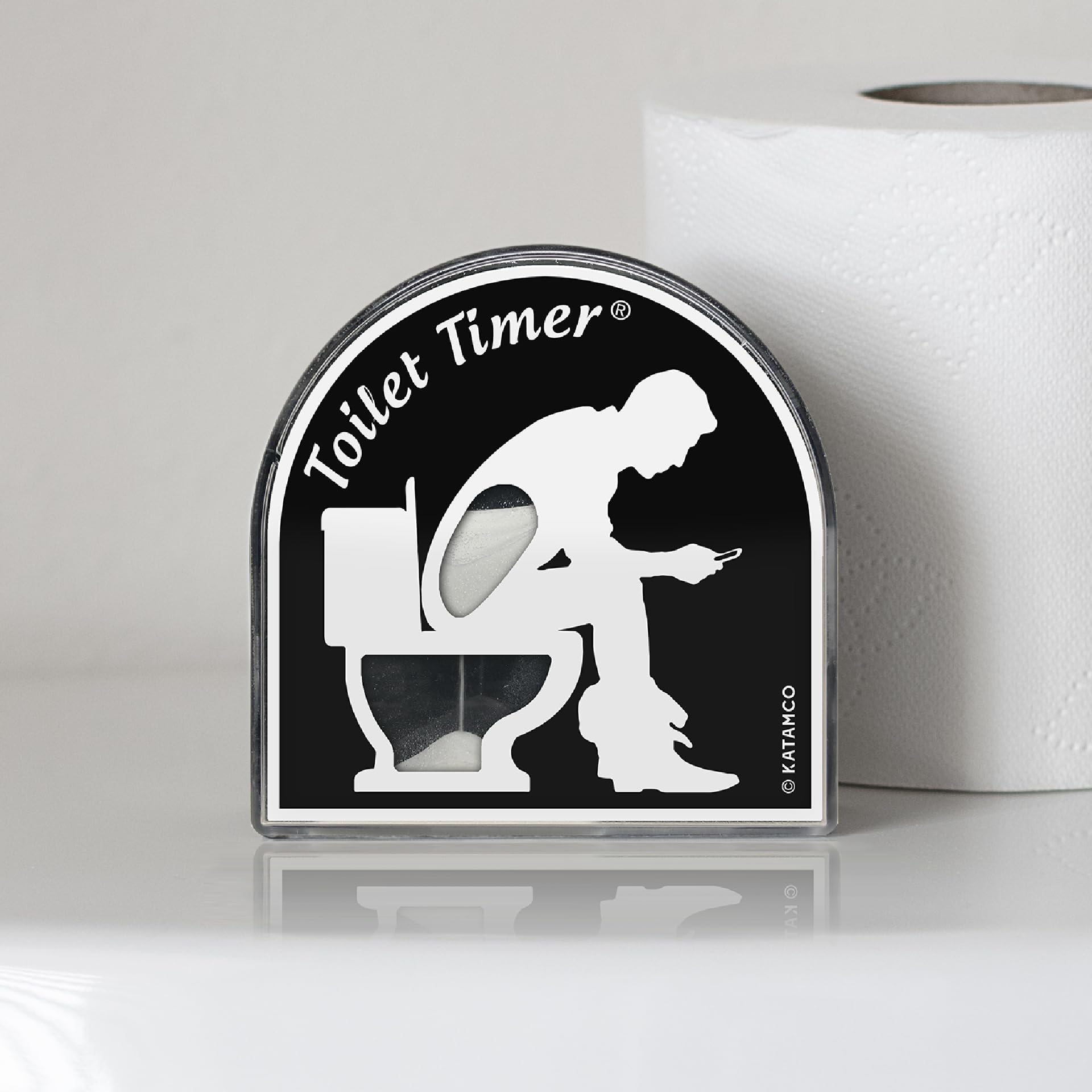 Katamco Toilet Timer Classic rotate mechanism resetting instantly after use.