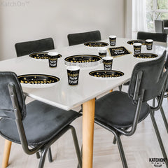 Biodegradable dinnerware from KatchOn simplifies post-party cleanup