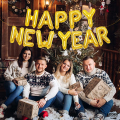 KatchOn glamour gold balloons for festive photos and memorable moments at NYE party