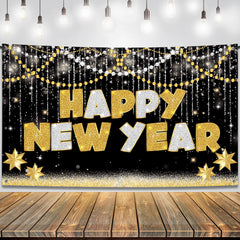 KatchOn 72x44 inch Happy New Year banner as bold NYE backdrop.