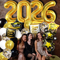 KatchOn Happy New Year printed cube foil balloons for bold party accents.