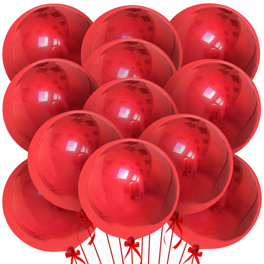 KatchOn 22-inch red metallic balloon for bold 6-pack foil decor