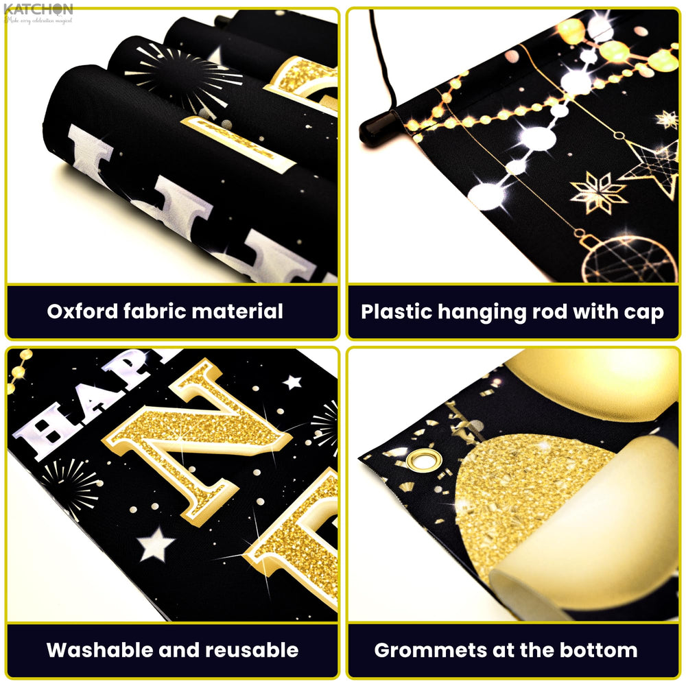 KatchOn New Year backdrop 72x12 for a striking indoor photo area.