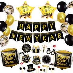 KatchOn 10ft New Year's banner adds a bold party focal point.
