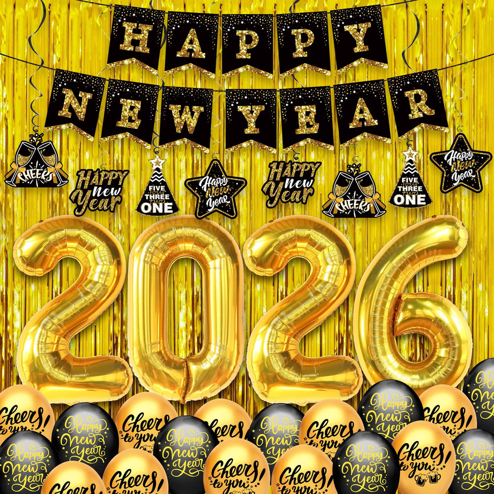 KatchOn New Year's banner arch 2026, a stylish focal point for elegant NYE decor.