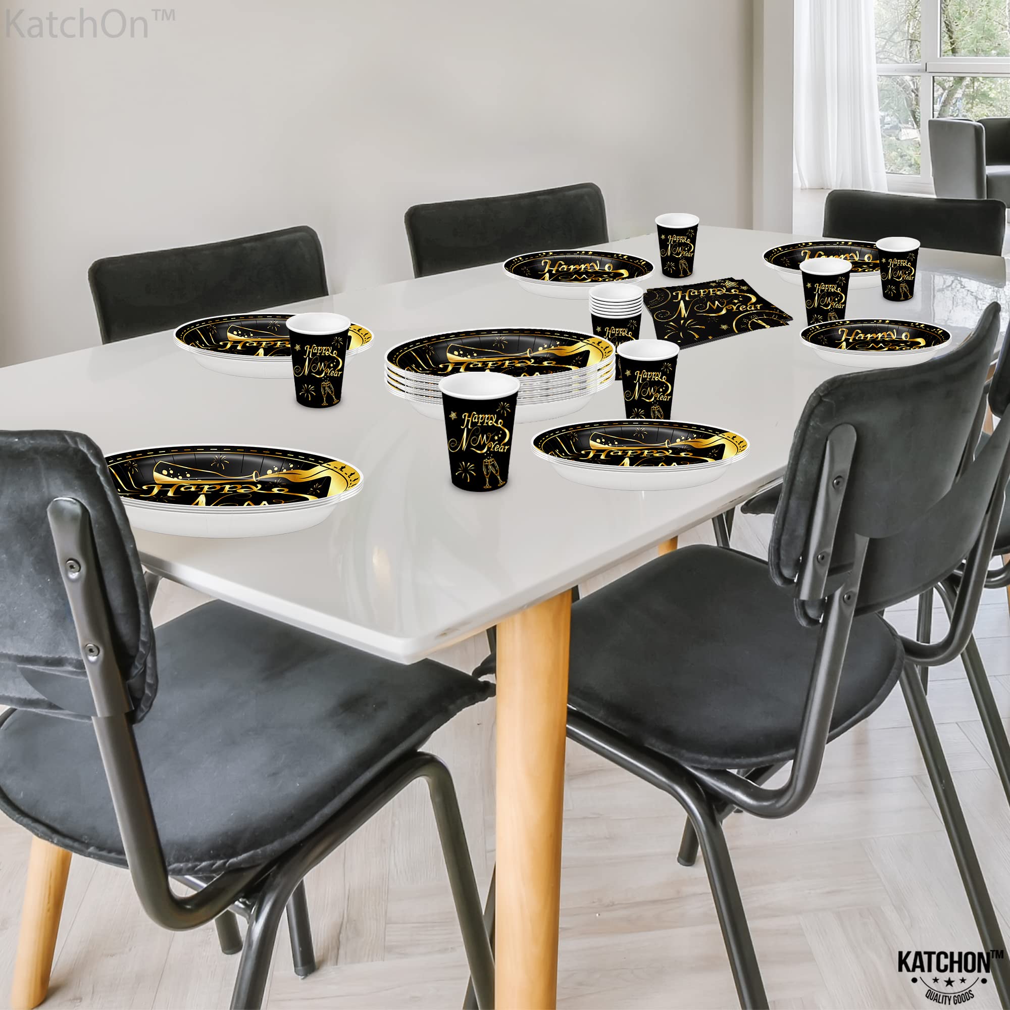 KatchOn New Years Eve table setup for cohesive party look