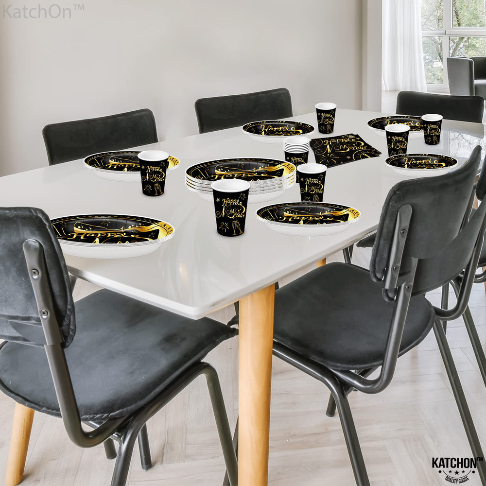 KatchOn New Years Eve table setup for cohesive party look