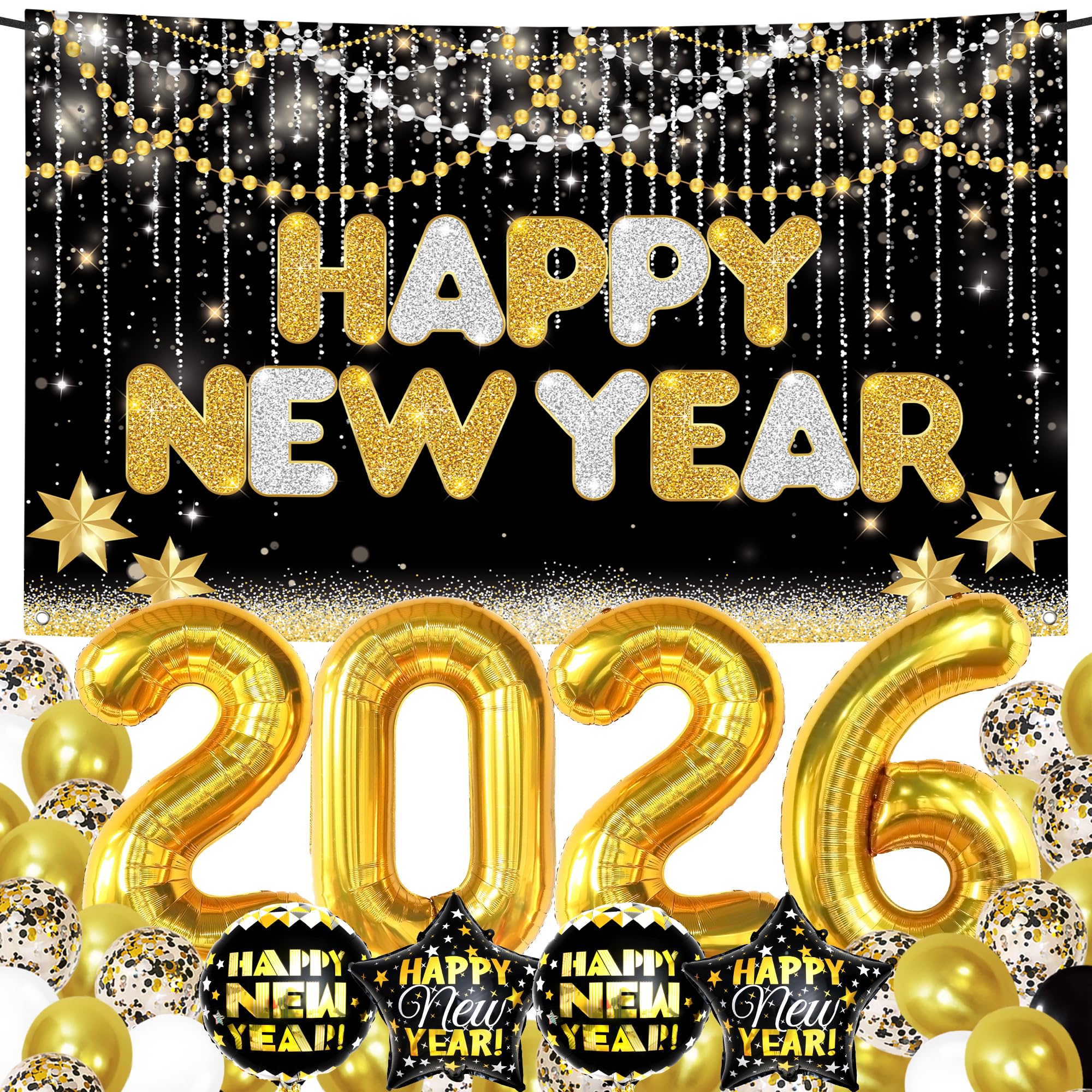 KatchOn banner 72x44 inch for a striking NYE backdrop and photo moments.