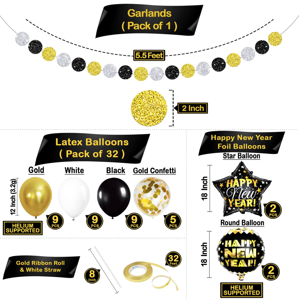 KatchOn 12-inch latex and confetti balloons for versatile balloon garlands