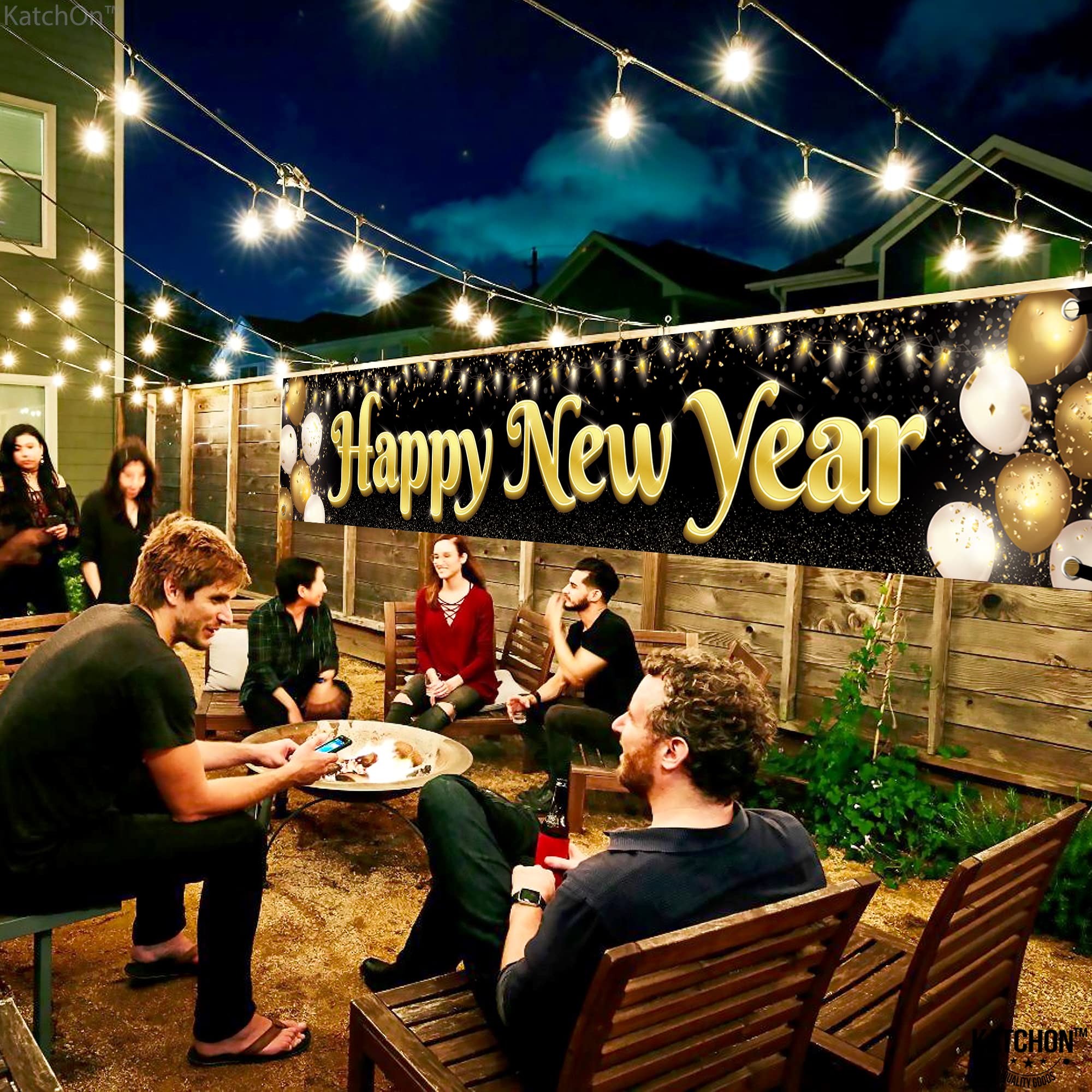 KatchOn nye banner backdrop 2026 for festive photo moments.