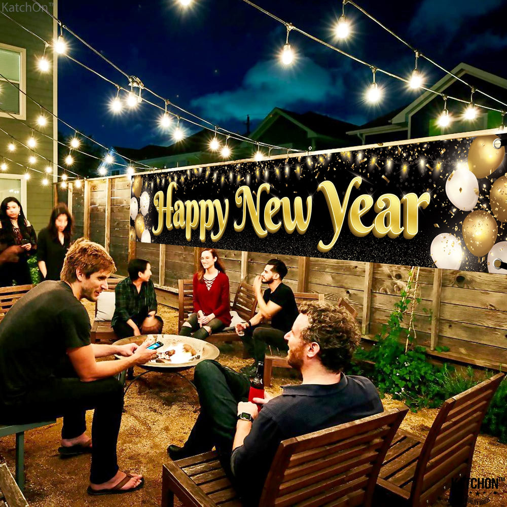 KatchOn nye banner backdrop 2026 for festive photo moments.