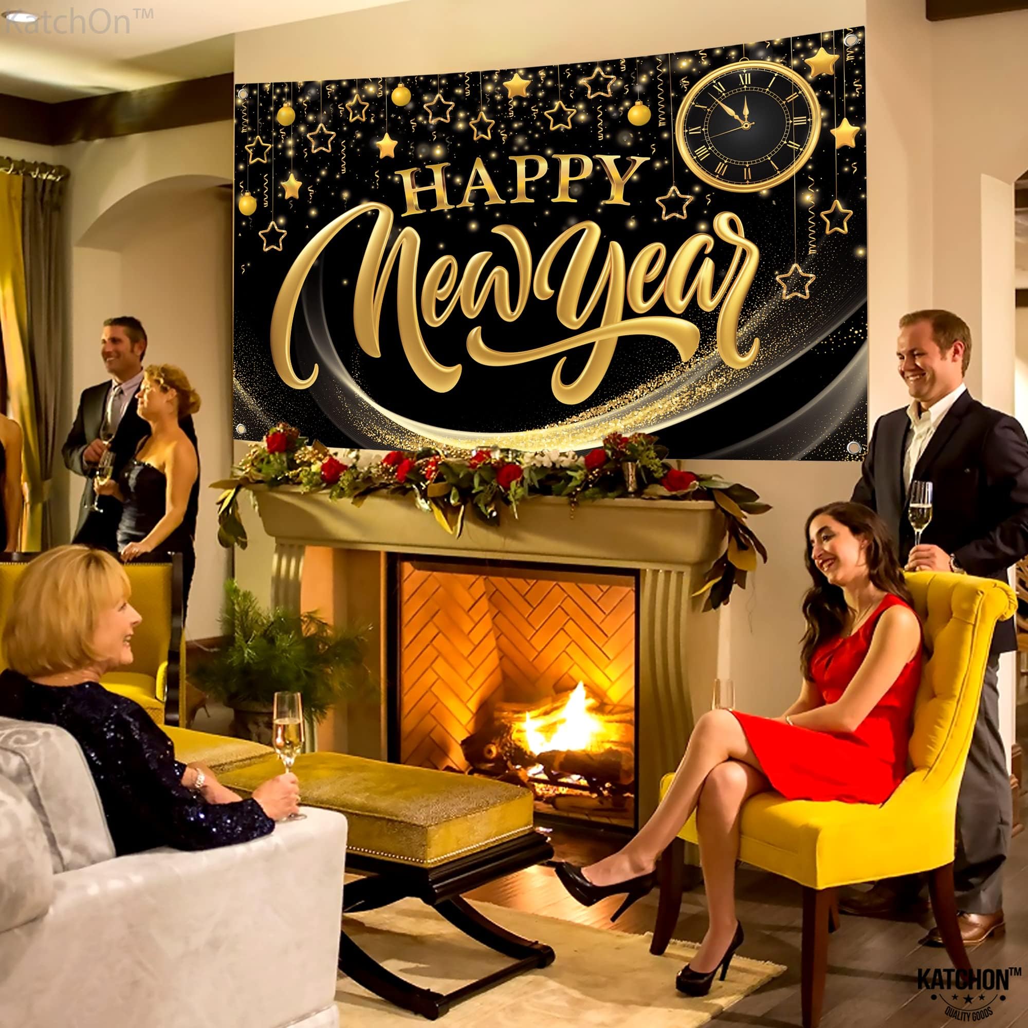 KatchOn NYE banner for party photo booth and selfies.