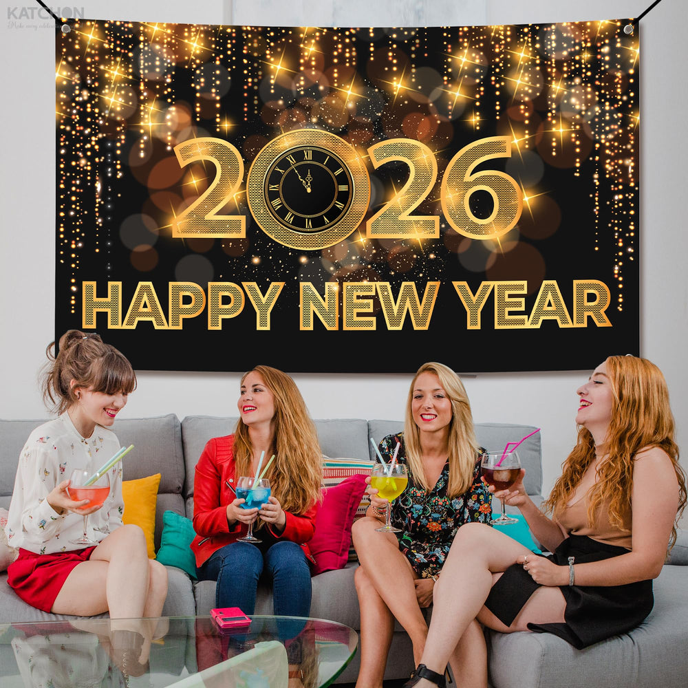 KatchOn NYE backdrop for memorable photo moments.
