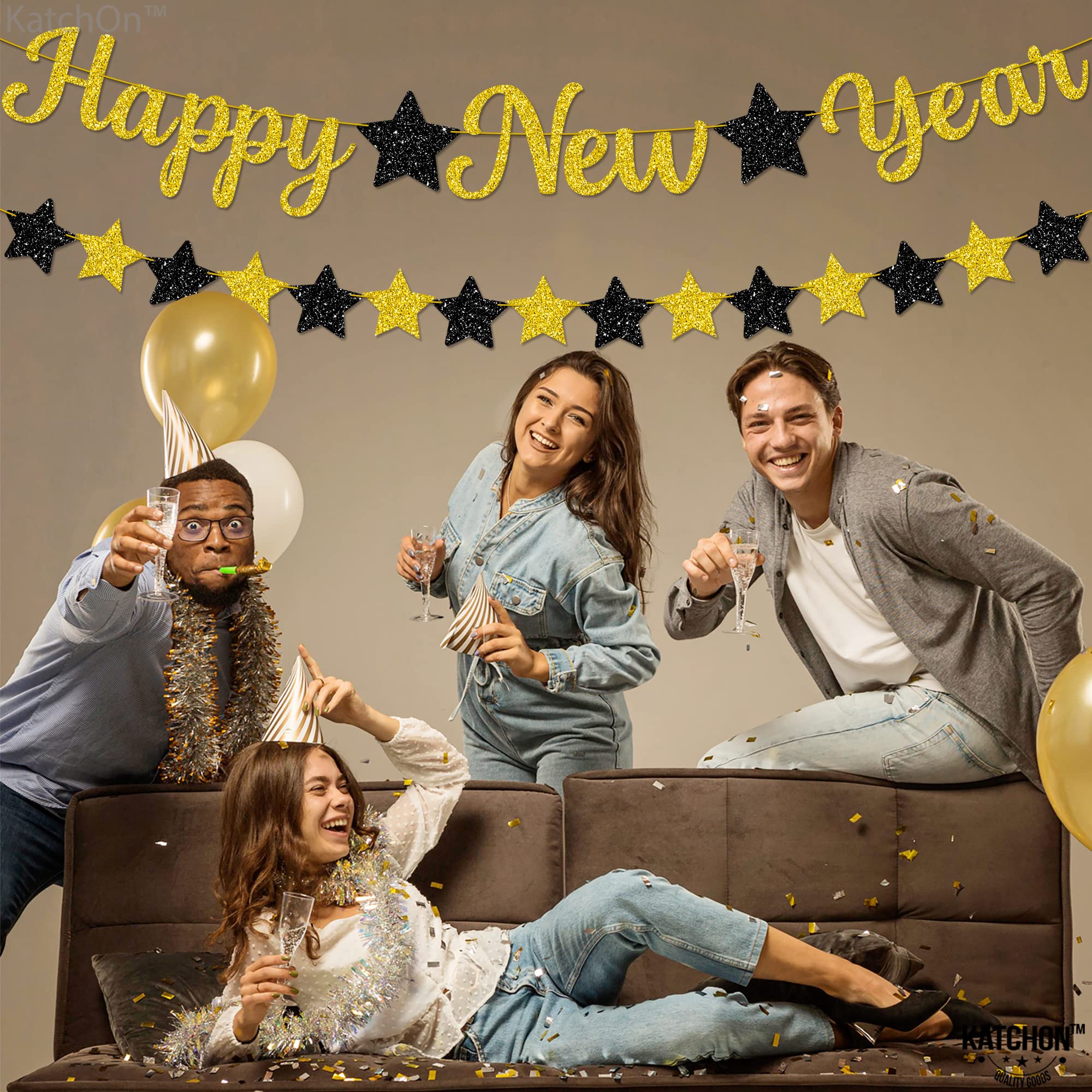 KatchOn photo backdrop banner perfect for NYE event photography