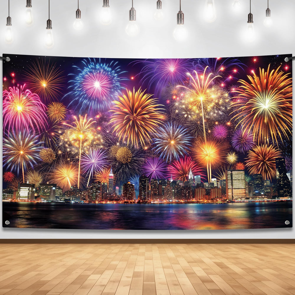 KatchOn Xtralarge NYC skyline banner for photo backdrops and festive décor.