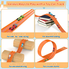 Katgogoo waterproof and portable track for indoor or outdoor play.