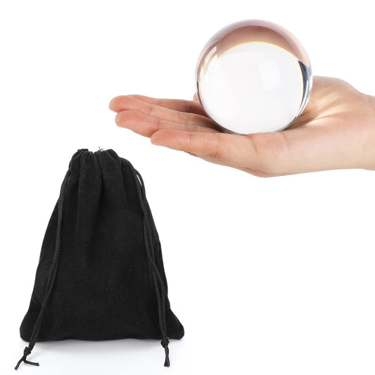 Kathfly acrylic contact juggling ball 7cm held in hand for rhythm practice.